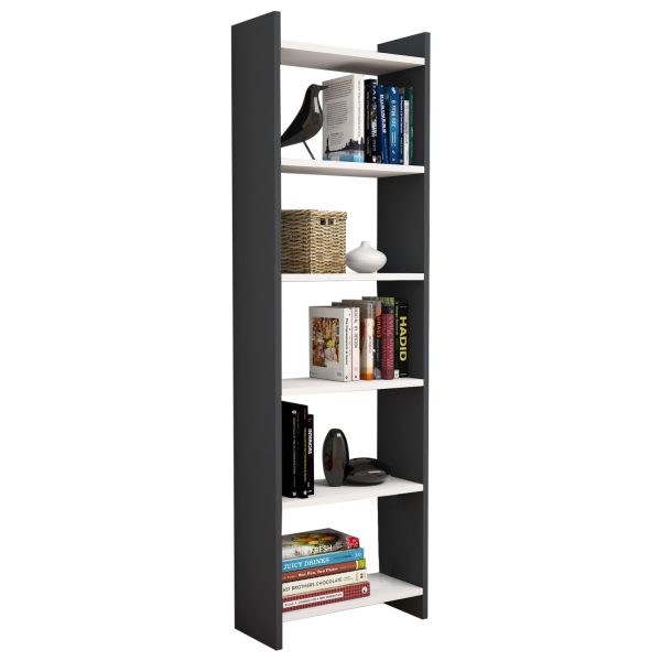 ΒΙΒΛΙΟΘΗΚΗ CLASSIKER HM9226.13 ΜΕΛΑΜΙΝΗΣ ΓΚΡΙ-ΛΕΥΚΟ 48,5x22x160Υεκ. 1τμχ