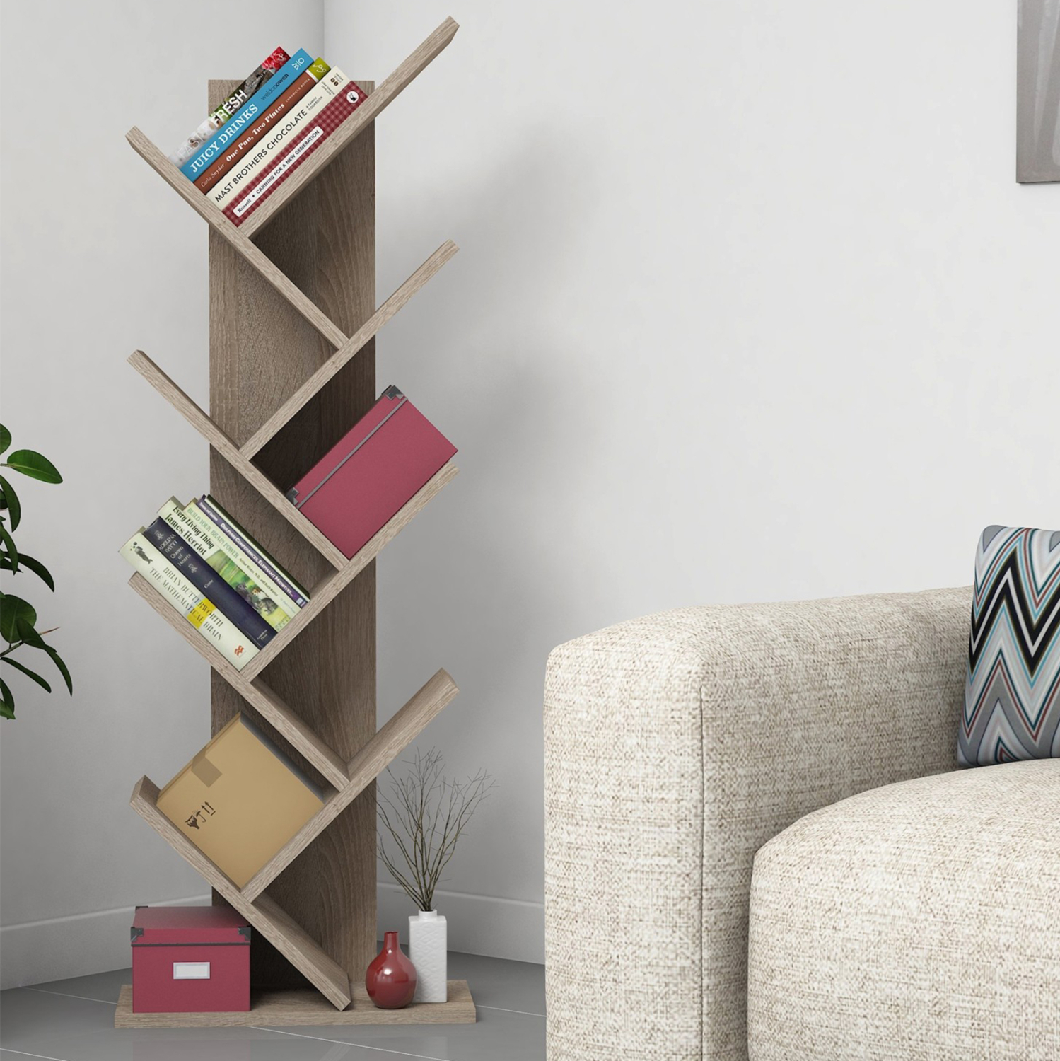 ΒΙΒΛΙΟΘΗΚΗ LIANA ΜΕΛΑΜΙΝΗΣ SONAMA 46x22x128,5Yεκ.HM9028.11 1τμχ - Image 3