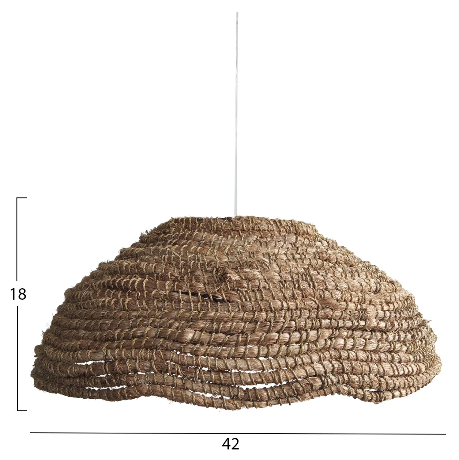 ΦΩΤΙΣΤΙΚΟ ΟΡΟΦΗΣ ΑΠΟ ΙΝΕΣ ΚΑΝΝΑΒΗΣ ΜΑΝΙΛΑΣ ΣΕ ΦΥΣΙΚΟ Φ41x14-120Yεκ. HM7784 1τμχ - Image 2