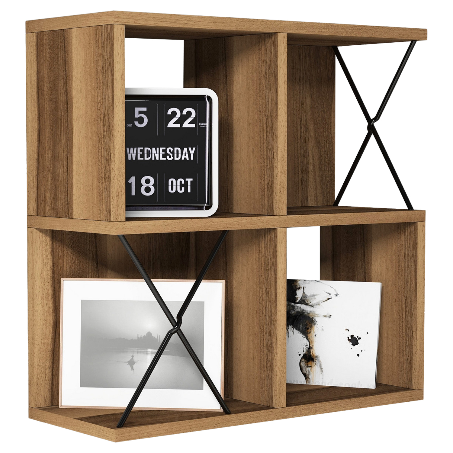 ΡΑΦΙΕΡΑ ΤΟΙΧΟΥ ΜΕΛΑΜΙΝΗΣ HM9520.02 ΣΕ ΚΑΡΥΔΙ ΧΡΩΜΑ 60x24x60Y εκ. 1τμχ