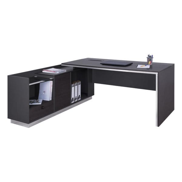 ΓΡΑΦΕΙΟ ΕΠΑΓΓΕΛΜΑΤΙΚΟ ΑΡΙΣΤΕΡΗ ΓΩΝΙΑ ROSEWOOD HM2112L 200X160X76Υ εκ. 1τμχ