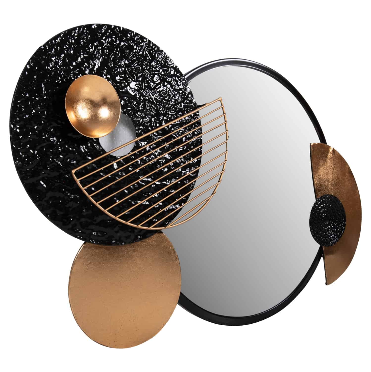 ΚΑΘΡΕΠΤΗΣ ΤΟΙΧΟΥ HM4211 ΜΕΤΑΛΛΟ ΣΕ ΜΑΥΡΟ-ΧΡΥΣΟ 82x8x52Υ εκ. 1τμχ - Image 3