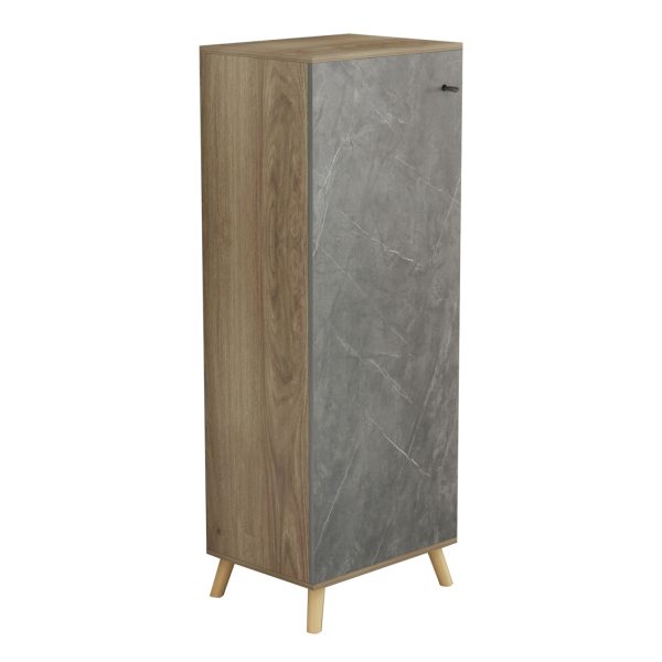ΠΑΠΟΥΤΣΟΘΗΚΗ-ΝΤΟΥΛΑΠΙ ALVARO HM8954.14 ΜΕΛΑΜΙΝΗ SONAMA-STONE TEXTURE 50Χ38Χ135Yεκ. 1τμχ