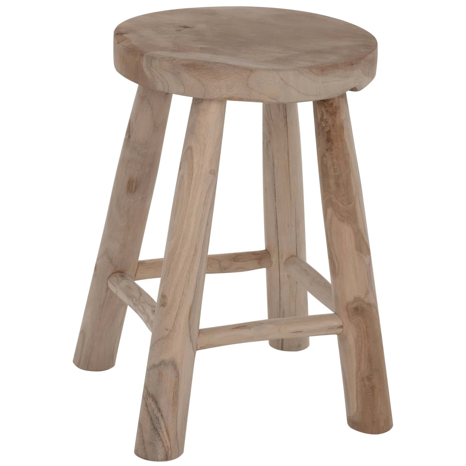 ΣΚΑΜΠΟ KONT HM9337 ΑΠΟ ΜΑΣΙΦ ΞΥΛΟ TΕΑK ΦΥΣΙΚΟ ΧΑΜΗΛΟΥ ΥΨΟΥΣ Φ35Χ45Υεκ. 1τμχ