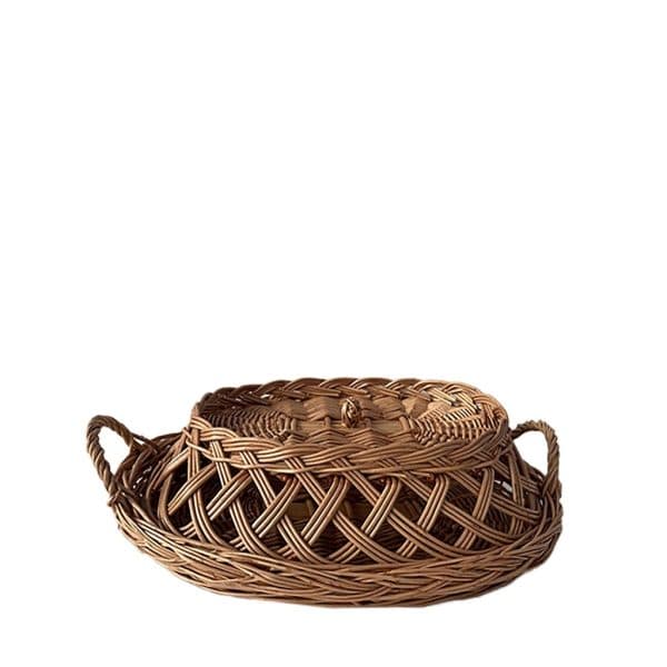 DIS. ΚΑΛΑΘΙ ΨΑΘΙΝΟ ΜΕ ΚΑΠΑΚΙ ΟΒΑΛ ΜΠΕΖ 46