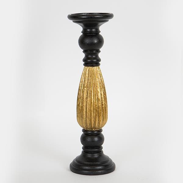 ΚΗΡΟΠΗΓΙΟ ΠΟΛΥΡΕΖΙΝ ΜΑΥΡΟ-ΧΡΥΣΟ 10.5x10.5x35cm