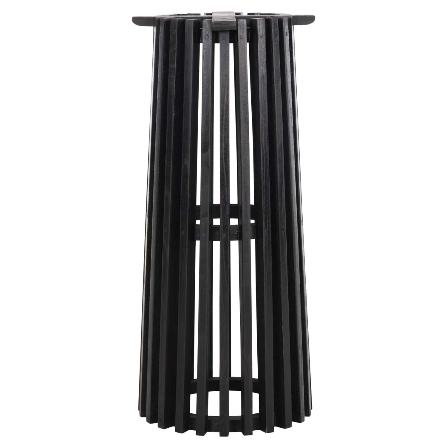 ΒΑΣΗ BAR STAND ΕΣΩΤ.ΧΩΡΟΥ ΜΕΣ.ΥΨΟΥΣ ΣΤΡΟΓΓΥΛΗ FRANTZ HM9857.12 MINDI ΞΥΛΟ ΣΕ ΜΑΥΡΟ Φ40x90Υεκ. 1τμχ - Image 3