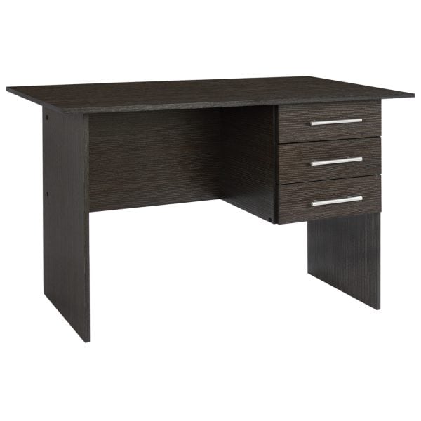 ΓΡΑΦΕΙΟ ΜΕΛΑΜΙΝΗΣ ENSLEY HM2029.01 ΜΕ 3 ΣΥΡΤΑΡΙΑ ZEBRANO 120X60X76 εκ. 1τμχ