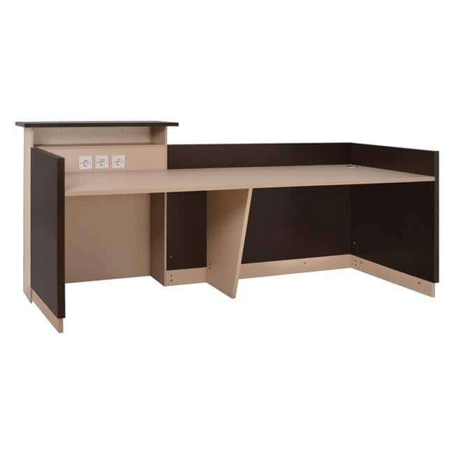 ΓΡΑΦΕΙΟ ΥΠΟΔΟΧΗΣ DALTON HM2068.01 ΜΕΛΑΜΙΝΗ ΣΕ WENGE-ΜΠΕΖ 240x80x106Υεκ. 1τμχ - Image 3