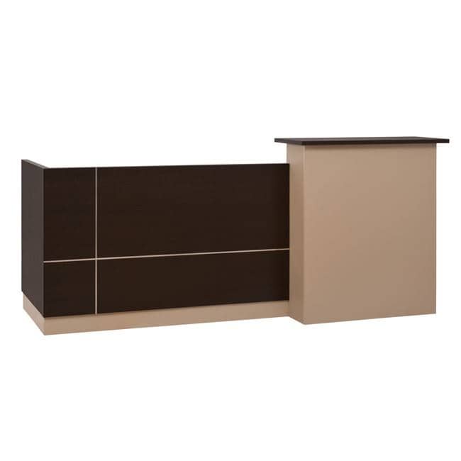 ΓΡΑΦΕΙΟ ΥΠΟΔΟΧΗΣ DALTON HM2068.01 ΜΕΛΑΜΙΝΗ ΣΕ WENGE-ΜΠΕΖ 240x80x106Υεκ. 1τμχ