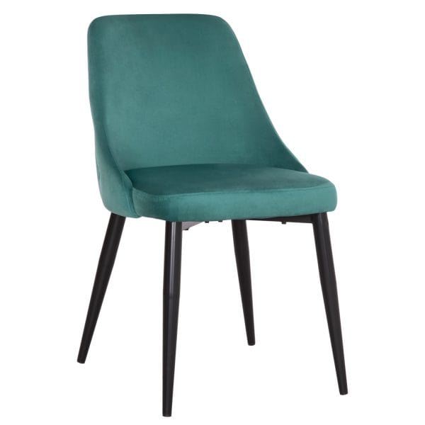 ΚΑΡΕΚΛΑ SERENITY HM8527.13 ΒΕΛΟΥΔΟ ΧΡΩΜΑ ΜΕΝΤΑ- ΜΑΥΡΑ ΜΕΤΑΛΛΙΚΑ ΠΟΔΙΑ 51x54x83,5Υεκ. 2τμχ