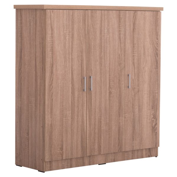 ΝΤΟΥΛΑΠΑ 3ΦΥΛΛΗ ΜΕ ΡΑΦΙΑ FUENTO HM2482.01 SONAMA OAK ΜΕΛΑΜΙΝΗ 120-116x40x123,5Υεκ. 1τμχ