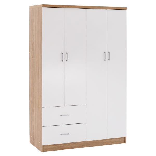 ΝΤΟΥΛΑΠΑ 4ΦΥΛΛΗ ME 2 ΣΥΡΤΑΡΙΑ BLAKELY HM339.06 SONAMA ΛΕΥΚΗ 120Χ42,5Χ180,5 εκ. 1τμχ