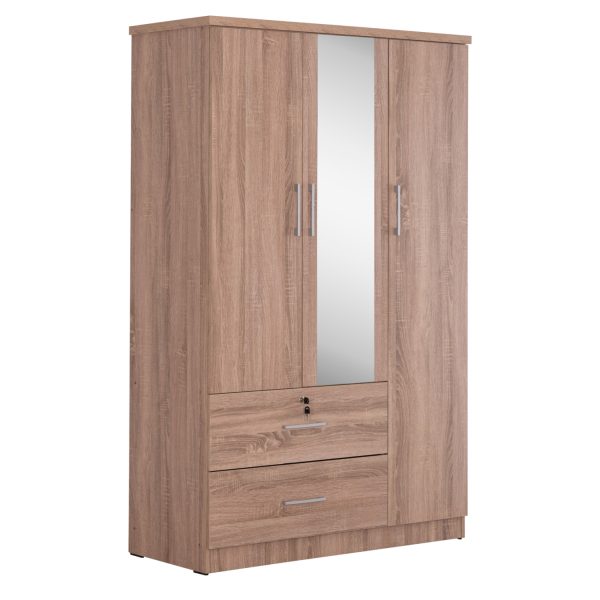 ΝΤΟΥΛΑΠΑ ΜΕ ΚΑΘΡΕΦΤΗ & ΣΥΡΤΑΡΙΑ JARRY HM2485.11 SONAMA OAK ΜΕΛΑΜΙΝΗ 119x48x183Υεκ 1τμχ