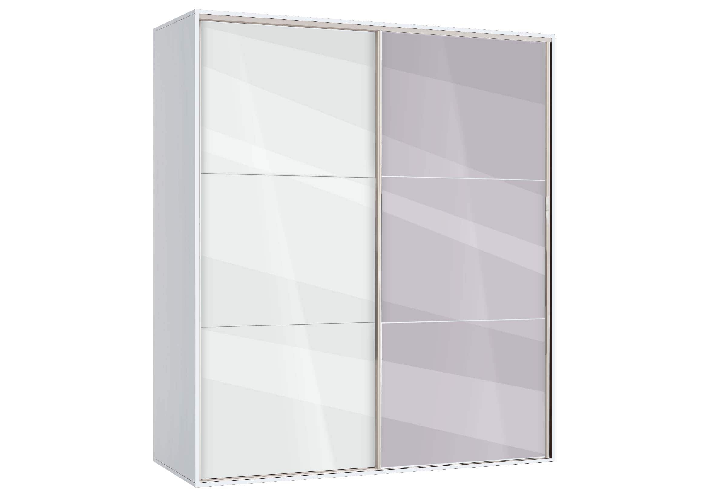 Ντουλάπα Συρόμενη με καθρέφτη, AVA 41, 160x200x59, Genomax - Image 6