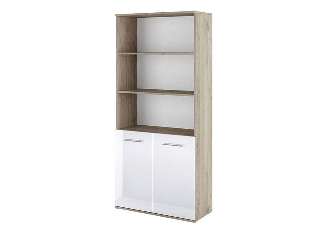 Βιβλιοθήκη με πόρτες 80x36x175.5, Modul 84, Genomax