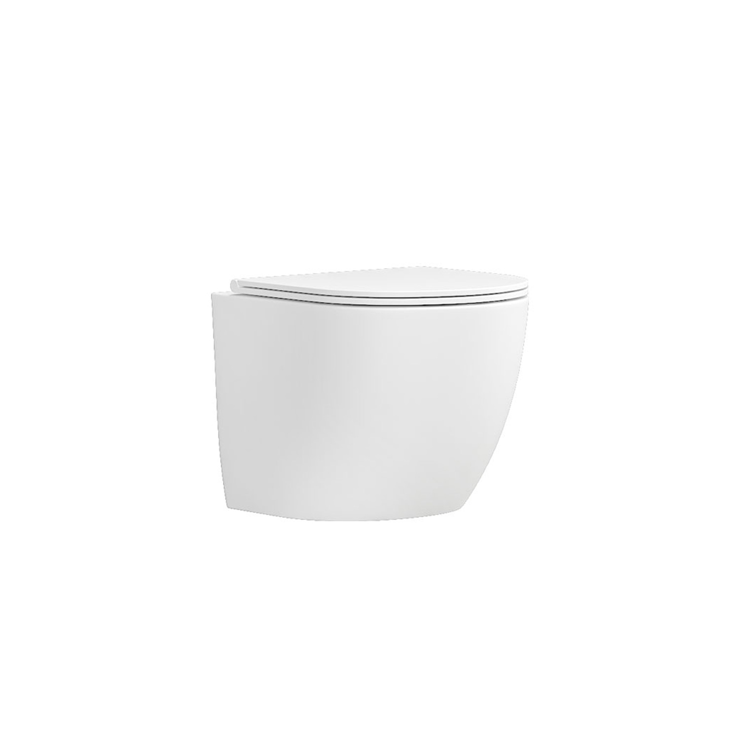 Λεκάνη αναρτώμενη rimless με κάλυμμα MILOS LT 046E White Matt KARAG