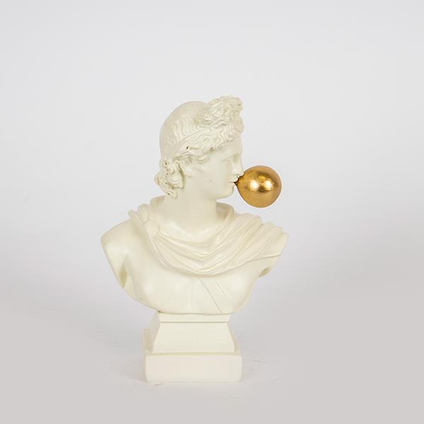 ΔΙΑΚΟΣΜΗΤΙΚΟ ΓΛΥΠΤΟ ΠΡΟΤΟΜΗ ΛΕΥΚΟ-ΧΡΥΣΟ 10.5x6x16cm