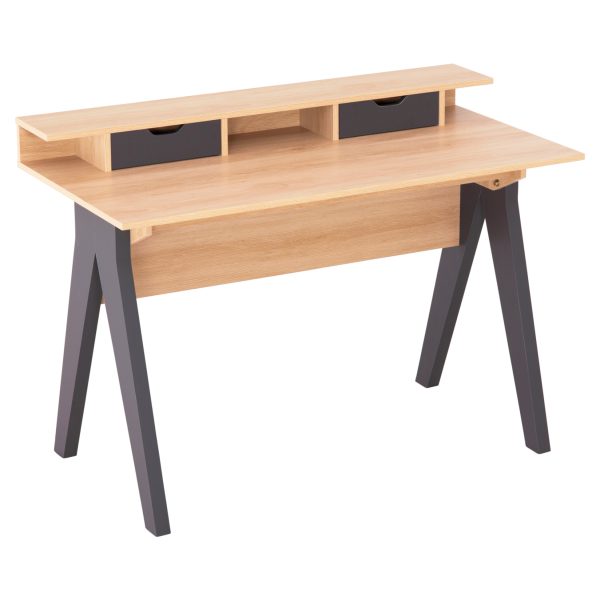 ΓΡΑΦΕΙΟ REXIN HM18290 ΜΕΛΑΜΙΝΗ ΣΕ SONAMA-ΓΚΡΙ 120x19-59x75-85,5ΥΥεκ. 1τμχ