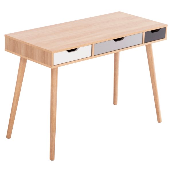 ΓΡΑΦΕΙΟ GAET HM18292 ΜΕΛΑΜΙΝΗ ΣΕ SONAMA-ΓΚΡΙ-ΛΕΥΚΟ-ΜΠΕΖ 110x50x76.5Υεκ. 1τμχ