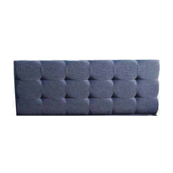Κεφαλάρι κρεβατιού Soft, δερματίνη γκρί, 120/100 , Genomax