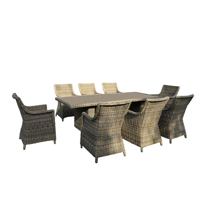 ΣΕΤ ΤΡΑΠΕΖΑΡΙΑ ΚΗΠΟΥ WICKER - RATTAN SANTA 5121 G + 5450 G - Image 2
