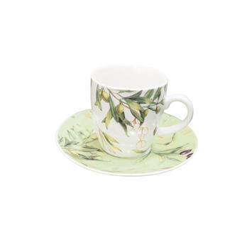 s/2 ΚΟΥΠΑ ΜΕ ΠΙΑΤΑΚΙ ΠΟΡΣΕΛΑΝΙΝΗ ΛΕΥΚΗ ΜΕ ΚΛΑΔΙΑ ΕΛΙΑΣ 230ml