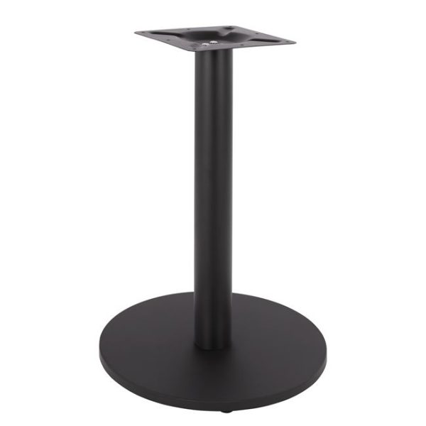 ΒΑΣΗ ΜΕΤΑΛΛΙΚΗ ΜΑΥΡΗ ΜΑΤ Φ45X72Υεκ. ΜΕ ΡΕΓΟΥΛΑΤΟΡΟΥΣ HM419.11 1τμχ