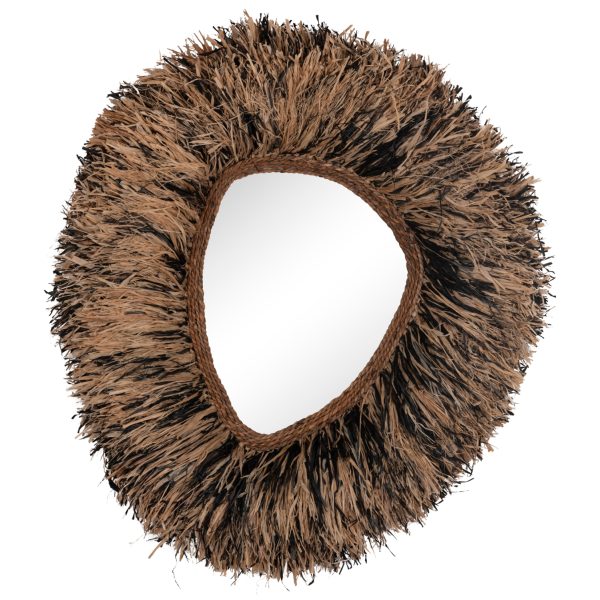 ΔΙΑΚΟΣΜΗΤΙΚΟΣ ΚΑΘΡΕΠΤΗΣ ΤΟΙΧΟΥ GRESSO HM4712 ΙΝΕΣ ΜΠΑΝΑΝΑΣ ΦΥΣΙΚΟ-ΜΑΥΡΟ 90x100Υεκ 1τμχ