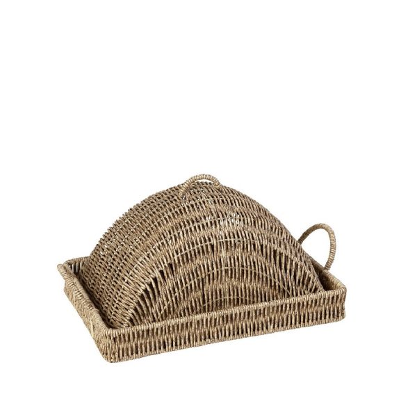 ΔΙΣΚΟΣ ΟΡΘ. ΜΕ ΚΑΠ. SYNTH. RATTAN ΜΠΕΖ 29Χ19Χ14ΕΚ