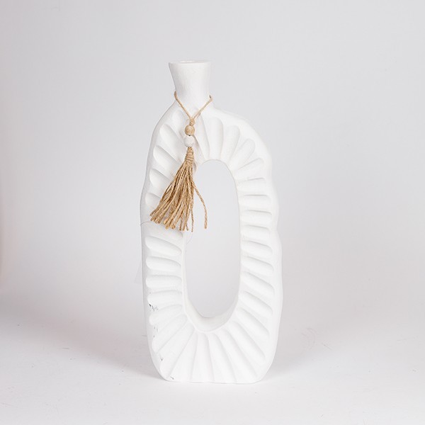 ΒΑΖΟ ΞΥΛΟ ΛΕΥΚΟ 17x6x39cm