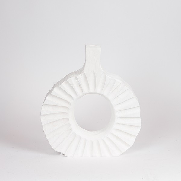 ΒΑΖΟ ΞΥΛΟ ΛΕΥΚΟ 27x6x30cm