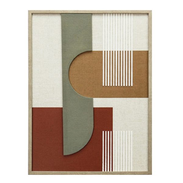 ΠΙΝΑΚΑΣ ΣΕ 3D ΚΑΜΒΑ  ΠΟΛΥΧΡΩΜΟΣ PVC/MDF 45X60X2