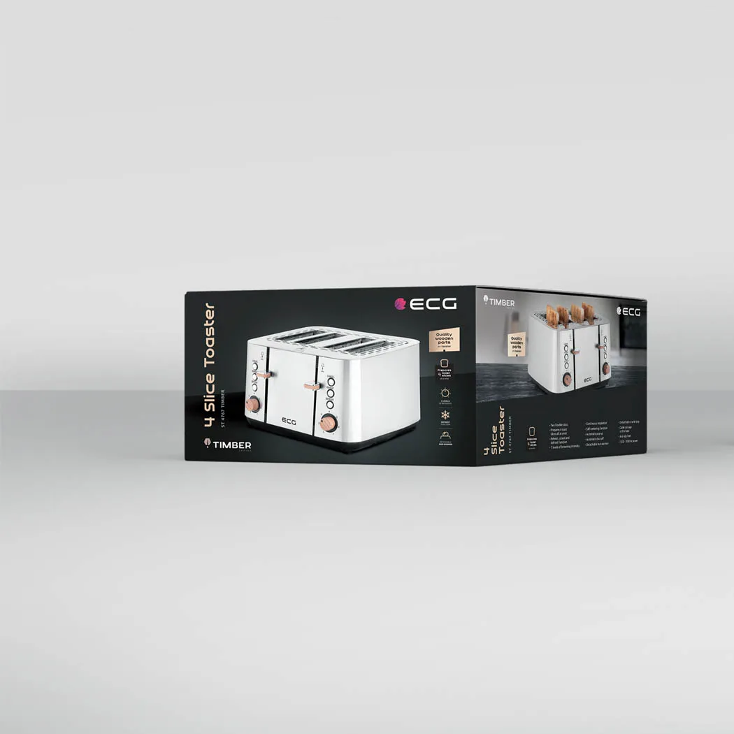 Φρυγανιέρα 4 Θέσεων Ανοξείδωτη ST4767 ECG - Image 4