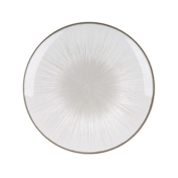 ΠΙΑΤΕΛΑ ΣΤΡΟΓΓΥΛΗ 31cm WATER LILY 24336-64/GREY - ORIANA FERELLI® 1τμχ