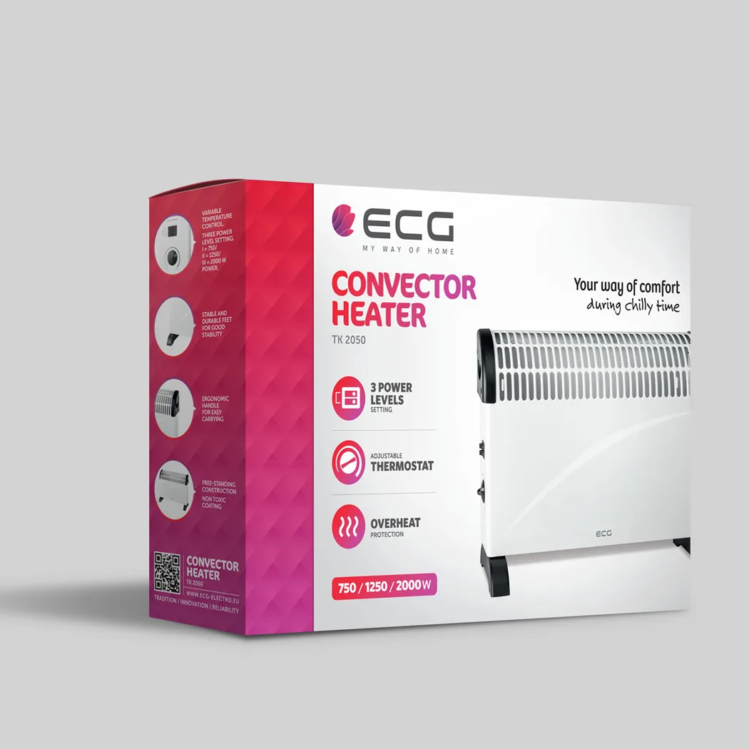 Κονβέκτορ Λευκό 2000W TK2050 ECG - Image 3