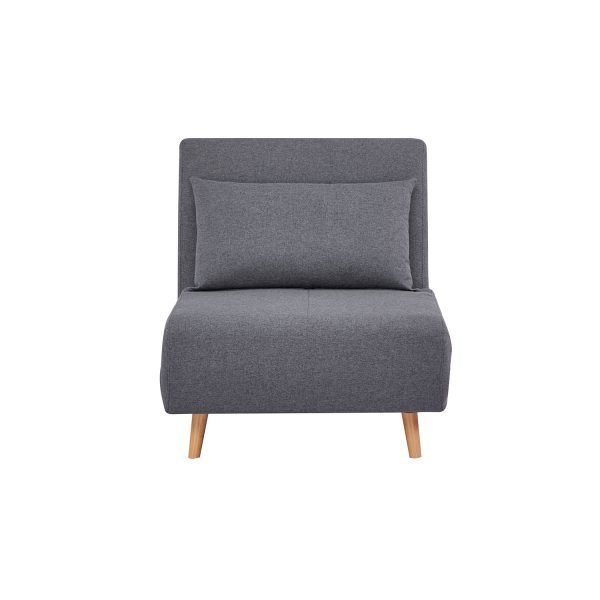 Πολυθρόνα - Κρεβάτι Scoop - 80 γκρι 80 x 91 x 84