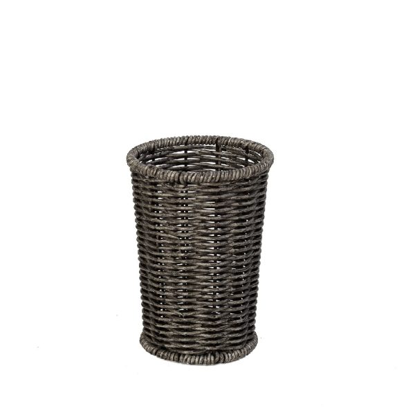 ΔΟΧΕΙΟ SYNTH. RATTAN ΓΚΡΙ 11Χ11Χ15ΕΚ (smA)