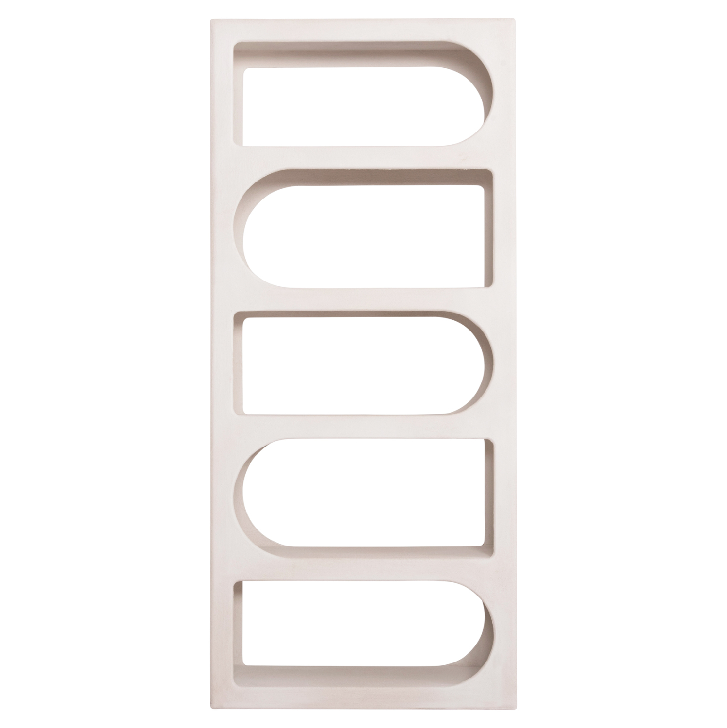 ΒΙΒΛΙΟΘΗΚΗ ΣΕΙΡΑ SANTORINI HM18062 MDF ΣΕ ΥΠΟΛΕΥΚΟ ΧΡΩΜΑ 80x38x180Yεκ. 1τμχ - Image 3