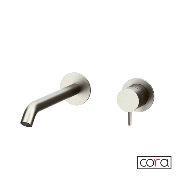 Μπαταρία Νιπτήρα Τοίχου cosmo Brushed Inox 316L