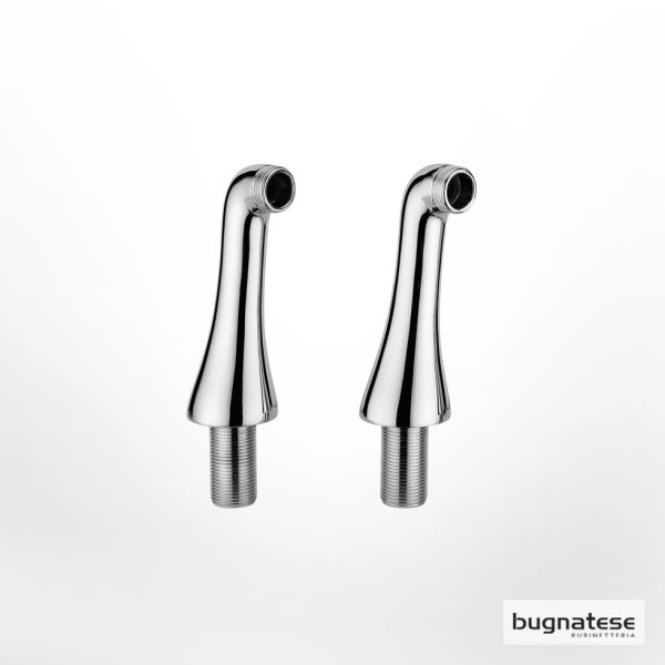 Γόνατα (ζεύγος) για στήριξη επικαθήμενης μπαταρίας λουτρού, Bugnatese Chrome
