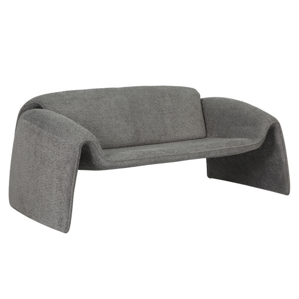 ΚΑΝΑΠΕΣ ΔΙΘΕΣΙΟΣ LAFORGE HM9680.01 ΜΕΤΑΛΛΙΚΟΣ ΣΚΕΛΕΤΟΣ-ΓΚΡΙ ΜΠΟΥΚΛΕ ΥΦΑΣΜΑ 160x80x63Υεκ. 1τμχ