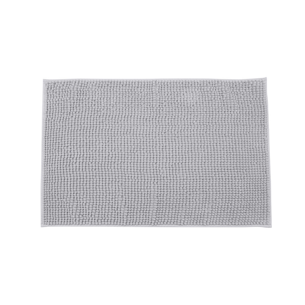 ESTIA ΤΑΠΕΤΟ ΜΠΑΝΙΟΥ BEADS 80x50cm ΠΟΛΥΕΣΤΕΡΑ ΓΚΡΙ ΑΝΟΙΧΤΟ
