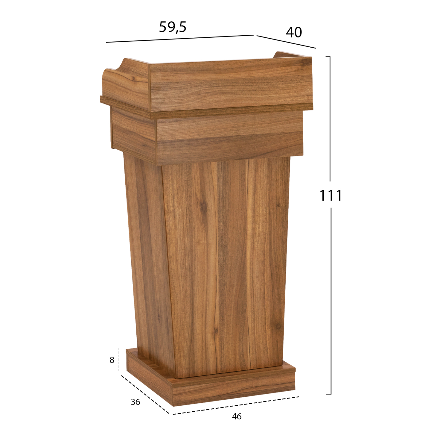 ΑΝΑΛΟΓΙΟ ΕΚΦΩΝΗΤΗ SUPREME HONEY OAK HM2378 59,5Χ40Χ111Υ εκ. 1τμχ - Image 2