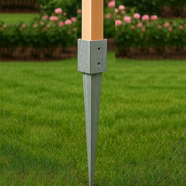 Βάση Ξύλου Καρφωτή για Έδαφος No9 – για κολώνα 9 x 9 εκ.