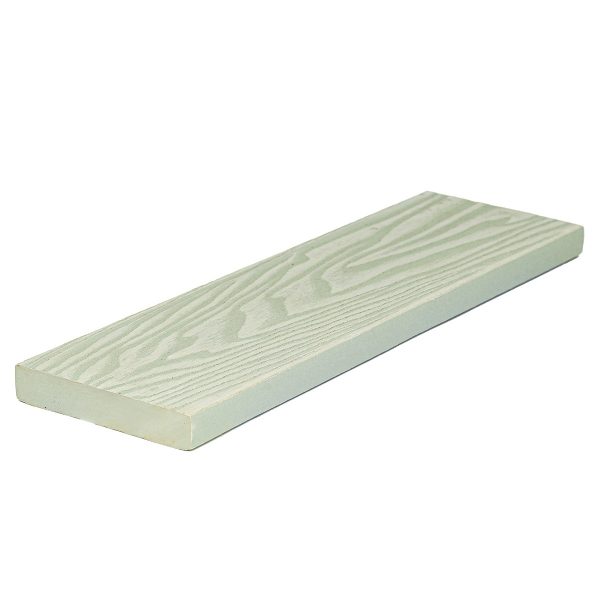 Τάβλα μασίφ WPC 3D wood 1,7 x 9 x 360εκ. - λευκό/μπεζ