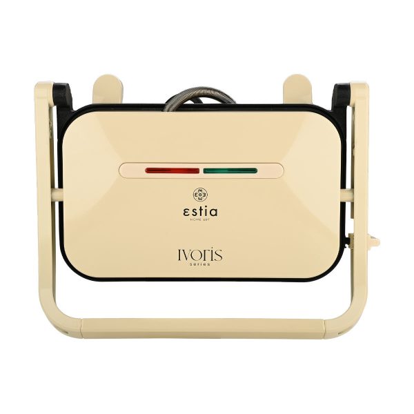 ESTIA ΤΟΣΤΙΕΡΑ IVORIS 2 ΘΕΣΕΩΝ 1300w ΜΕ ΑΝΤΙΚΟΛΛΗΤΙΚΕΣ ΠΛΑΚΕΣ