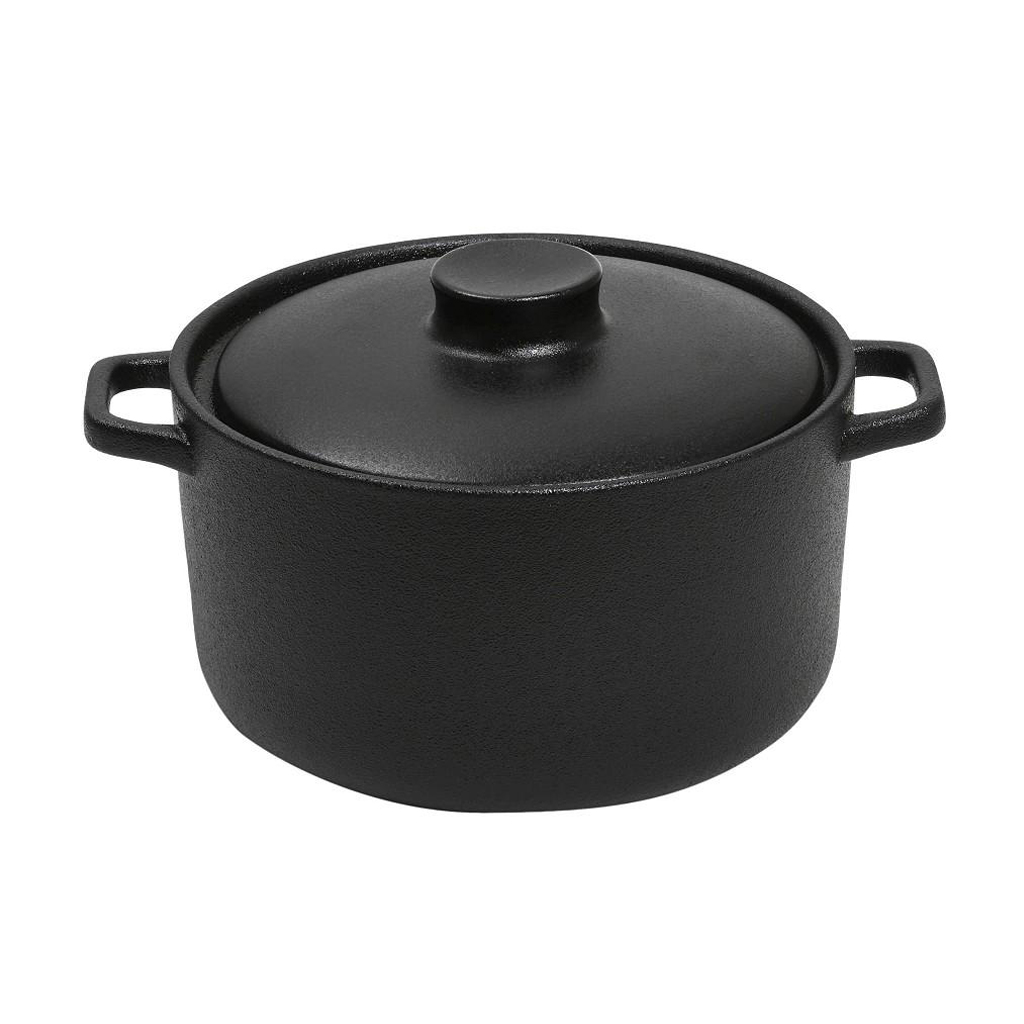 LAVA ΚΑΤΣΑΡΟΛΑ STONEWARE ΜΑΥΡΗ 2500ML D: 21 H: 15CM