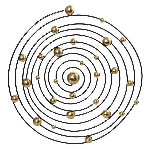 ΔΙΑΚΟΣΜΗΤΙΚΟ ΤΟΙΧΟΥ ΜΕΤΑΛ. ΧΡΥΣΟ -ΜΑΥΡΟ ''ΣΠΕΙΡΑ'' 73X70X6