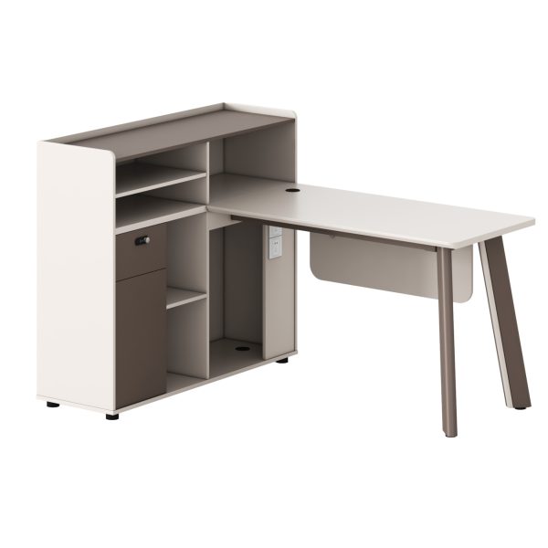 ΓΡΑΦΕΙΟ ΑΡΙΣΤΕΡΗ ΓΩΝΙΑ NEWLINE HM18275L ΜΕΛΑΜΙΝΗ ΕΚΡΟΥ-ΠΟΔΙΑ ΑΛΟΥΜΙΝΙΟΥ 160x120x105Υεκ 1τμχ